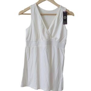 NWT Kindred Bravely Maternity Tank‎ Top White Size Small Pregnancy Nursing Shirt